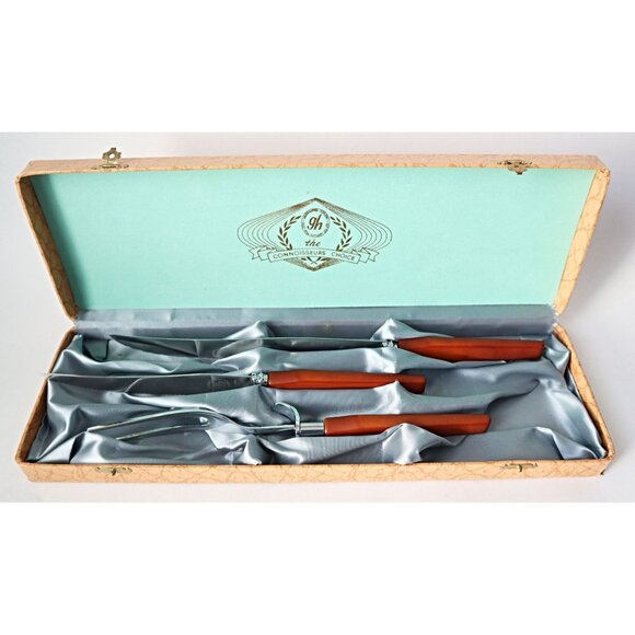 Vintage Glohill Bakelite Carving Set - Picture 1 of 4